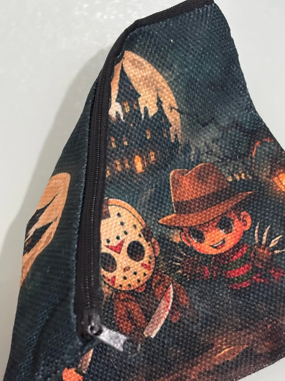 Chibi Horror Villains Halloween Makeup Bag